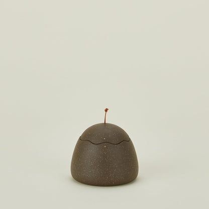 Stoneware Squiggle Jar - Olive