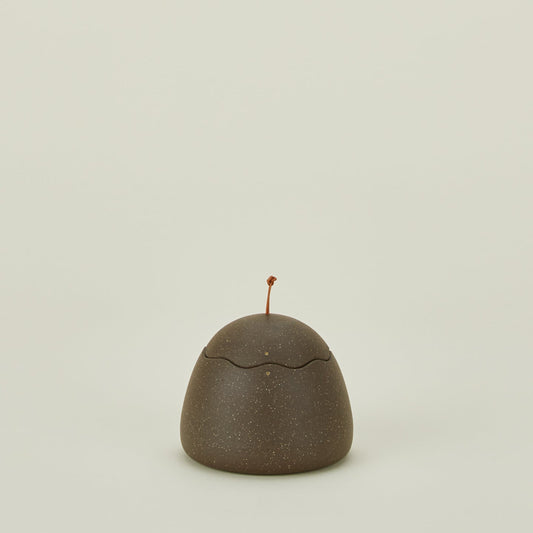 Stoneware Squiggle Jar - Olive