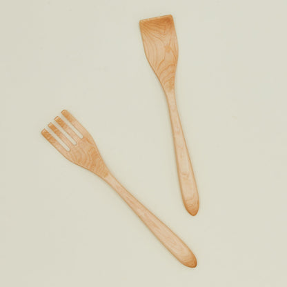 Salad Servers - Natural Maple