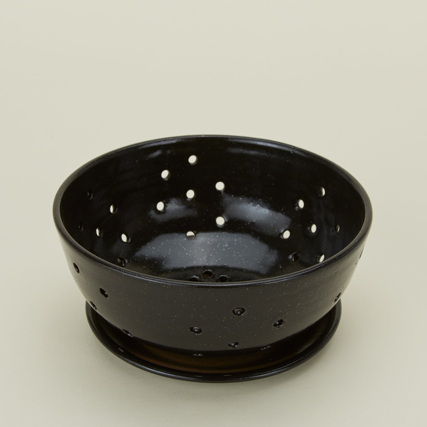 Large Berry Bowl with Dish - Black