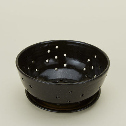 Large Berry Bowl with Dish - Black