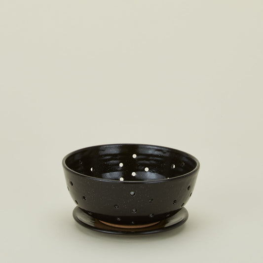Large Berry Bowl with Dish - Black
