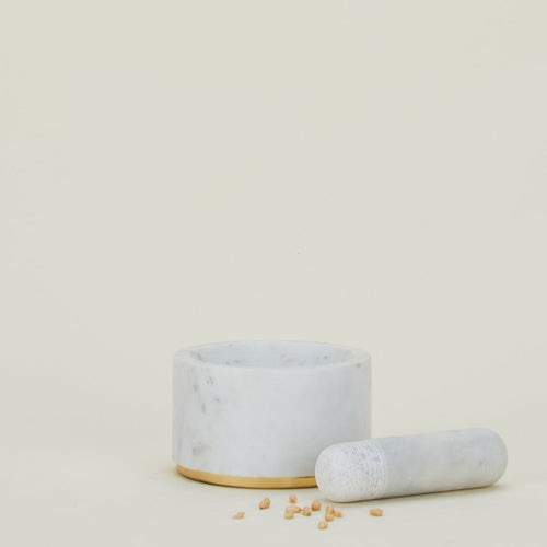 Simple Marble Mortar + Pestle