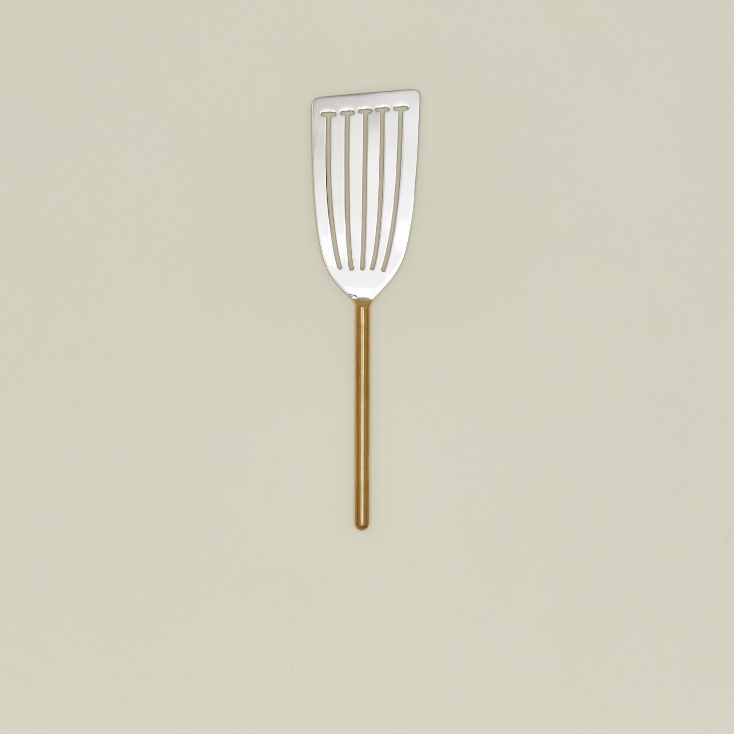 Simple Metal Fish Spatula - Brass