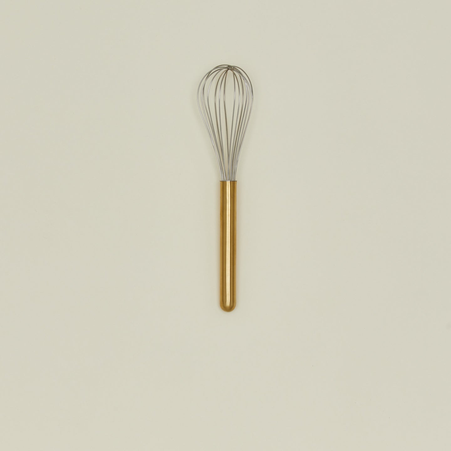 Simple Metal Whisk - Brass