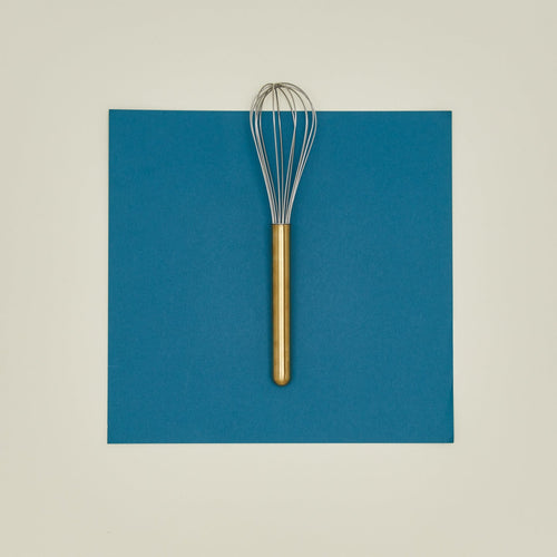 Simple Metal Whisk - Brass