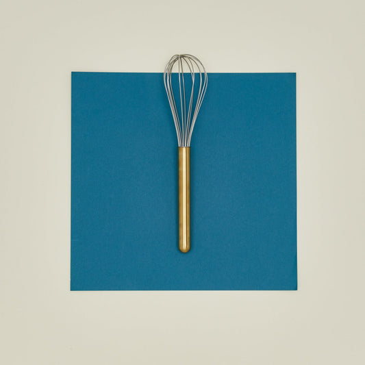 Simple Metal Whisk - Brass