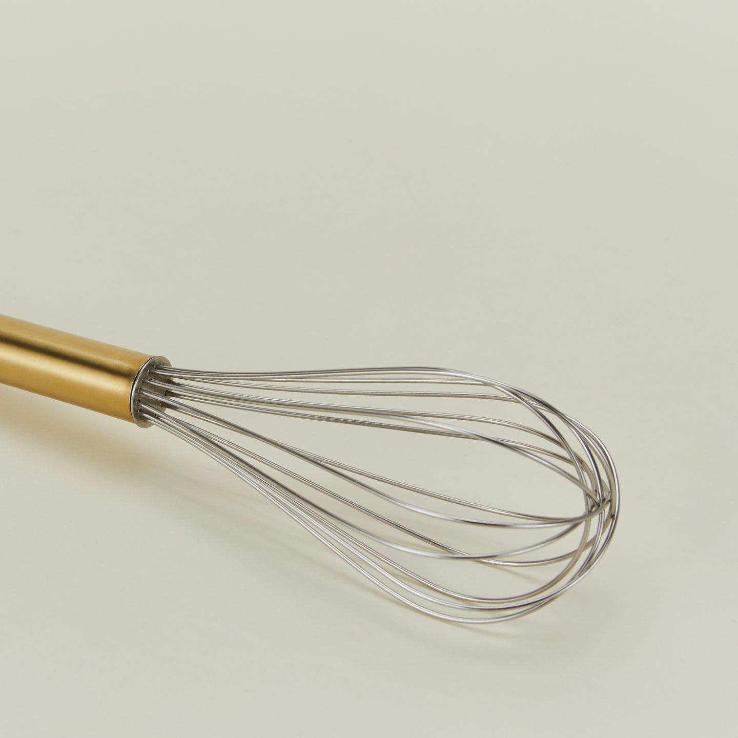 Simple Metal Whisk - Brass