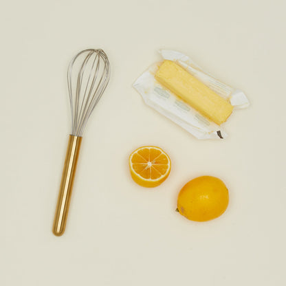 Simple Metal Whisk - Brass