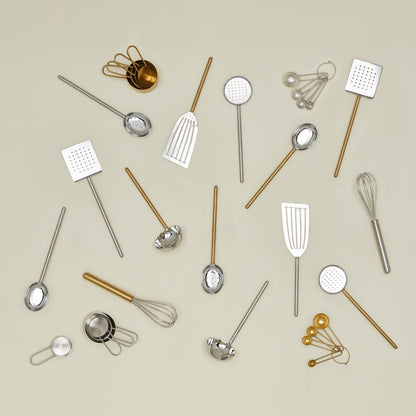 Simple Metal Fish Spatula - Brass