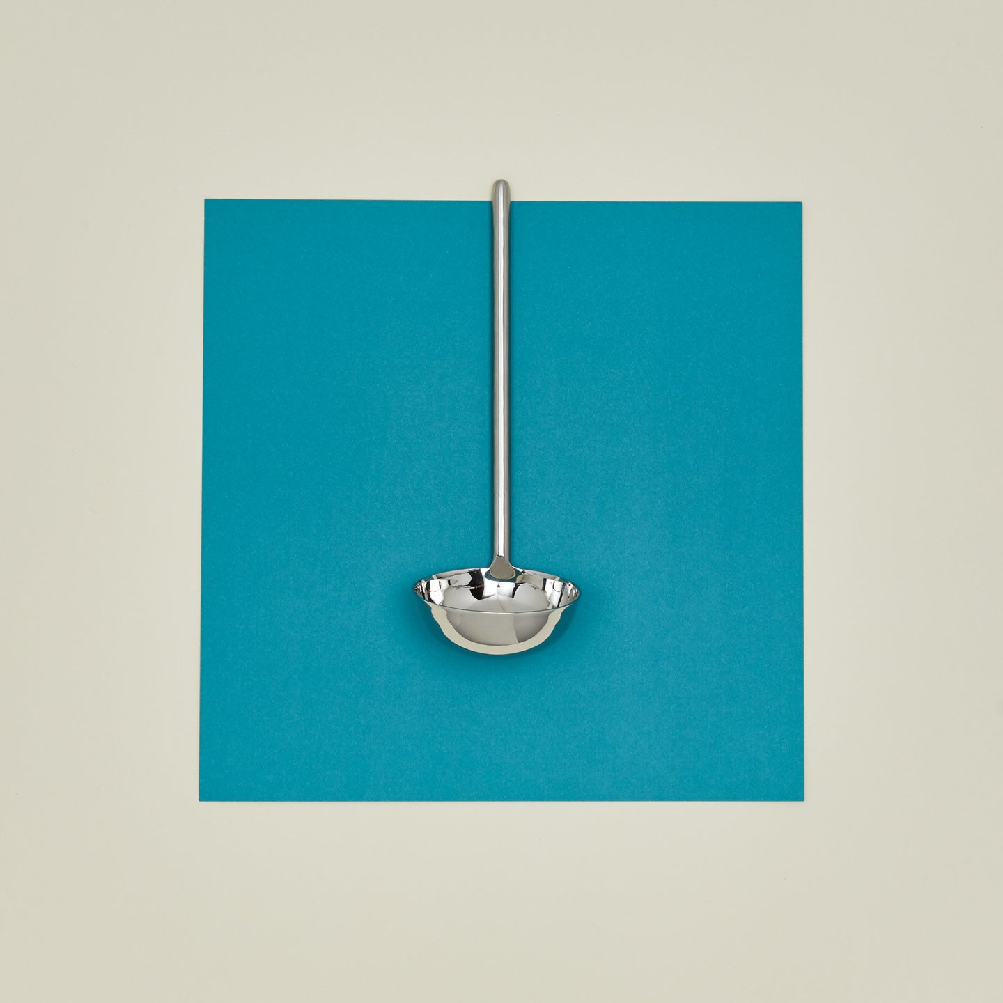 Simple Metal Ladle - Silver