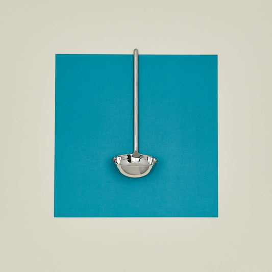 Simple Metal Ladle - Silver