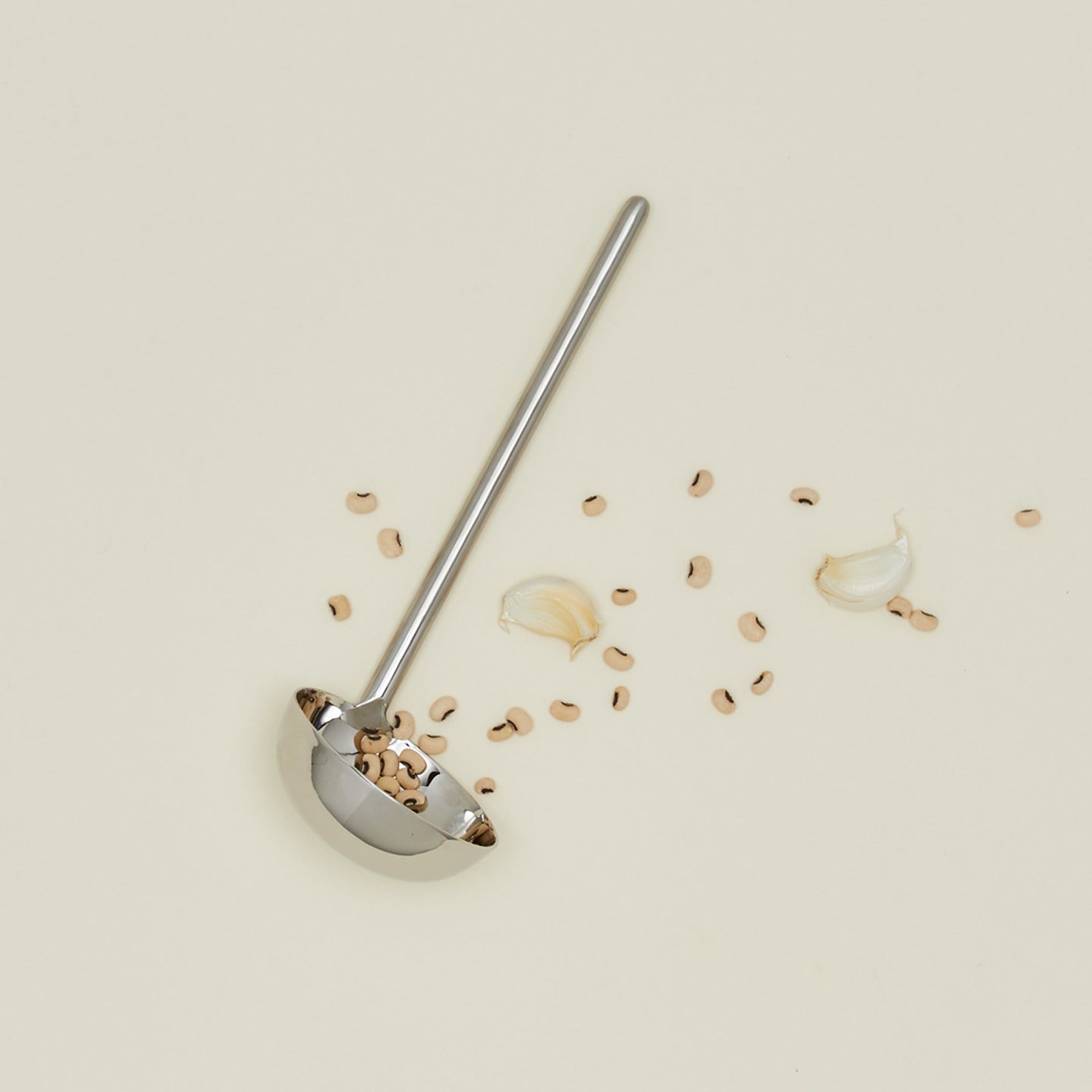 Simple Metal Ladle - Silver