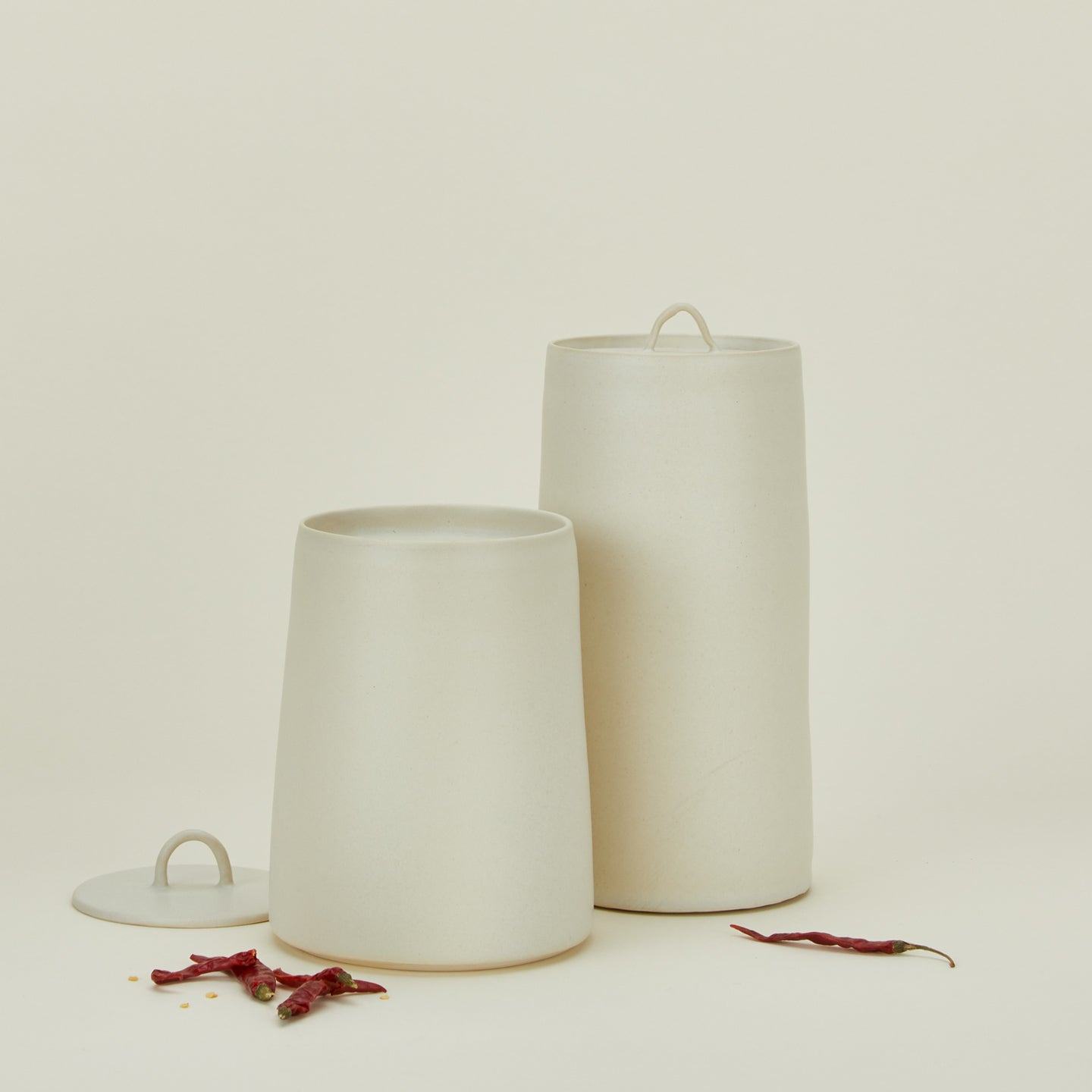 Narrow Lidded Jar