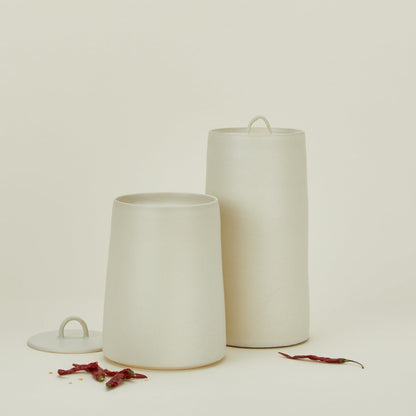 Narrow Lidded Jar